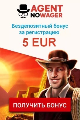 5€ на игру - бонус без депозита в казино Agent No Wager