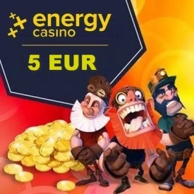 Бездепозитный бонус 5 EUR за регистрацию в казино Energy